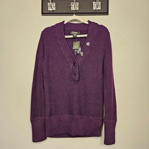 Eddie Bauer Waffle Knit Sweater - Picture 1 of 9